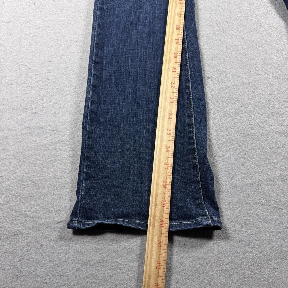 Levis 725 High Rise Bootcut Jeans Womens 24 Medium Wash Blue Stretch Denim Pants